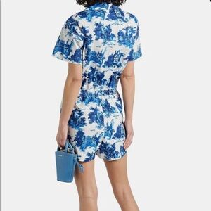 Cara Cara Jumper / Romper blue and white print